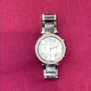 Gently used Michael Kors silver watch
